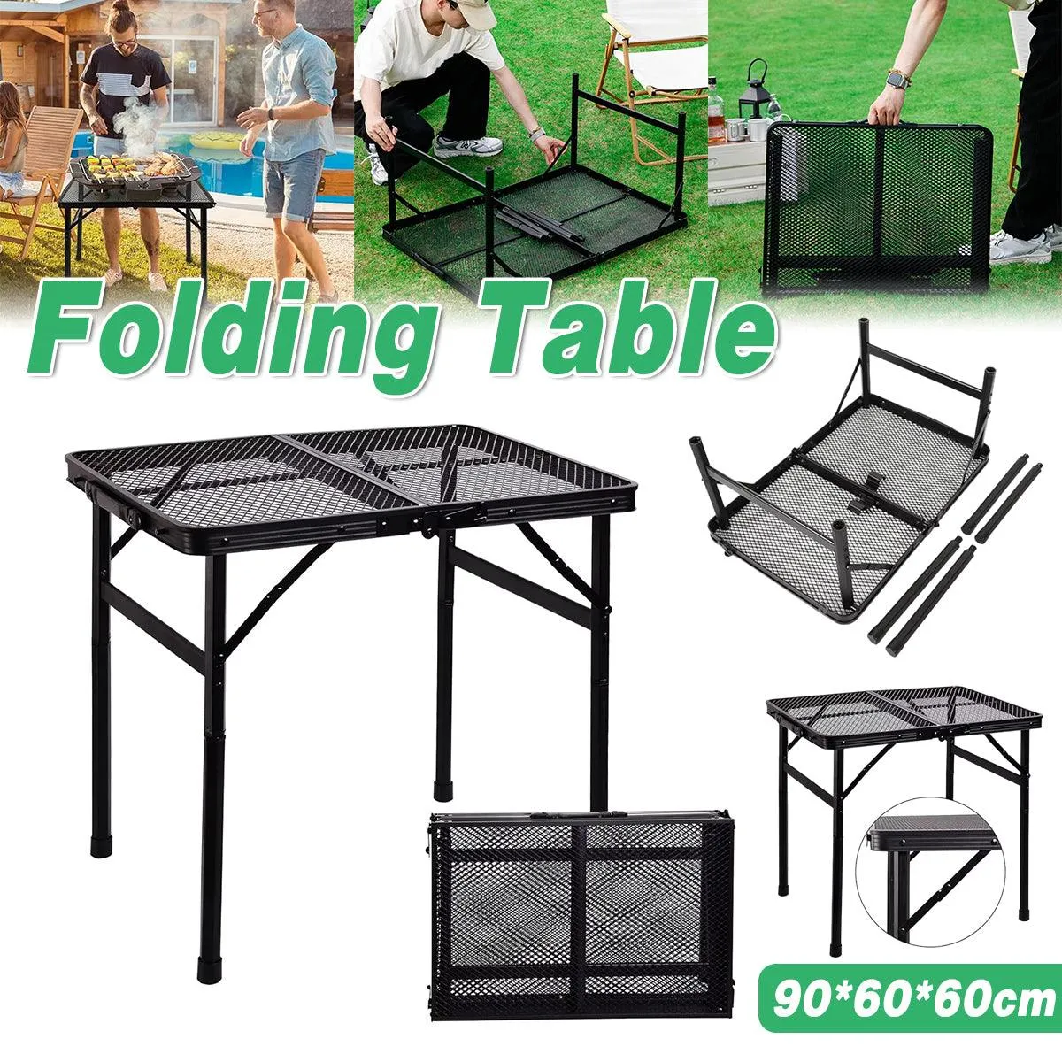 Outdoor Portable Folding Table Lightweight Camping Picnic Dining Travel Desk