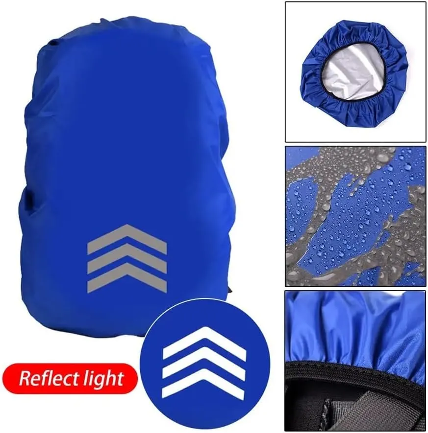 Outdoor Reflective Backpack Rain Cover Night Cycling Hiking Safety Climbing Bag Cover Waterproof Rain Cover for Backpack 18-45L