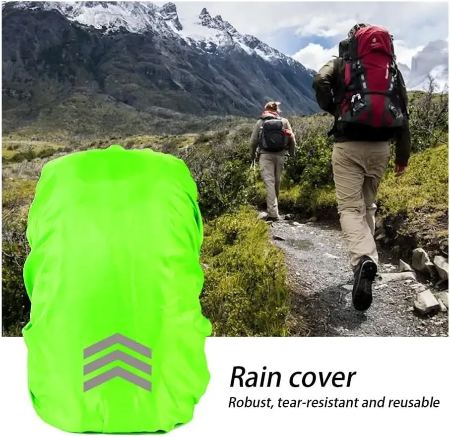 Outdoor Reflective Backpack Rain Cover Night Cycling Hiking Safety Climbing Bag Cover Waterproof Rain Cover for Backpack 18-45L