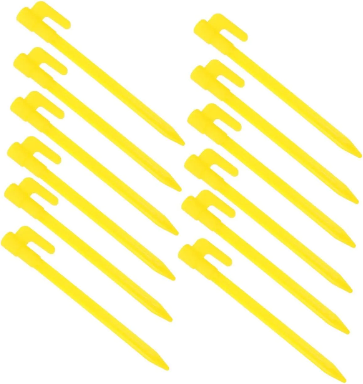 Outdoor Stakes for Camping and Garden 40-Pack Heavy Duty Plastic Ground Pegs for Tents Tarps and Landscape