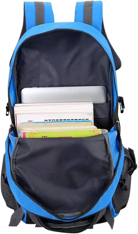 Outdoor Trekking Backpack Nylon Waterproof Hiking Travel 40L Large Capacity Knapsack Lightweight