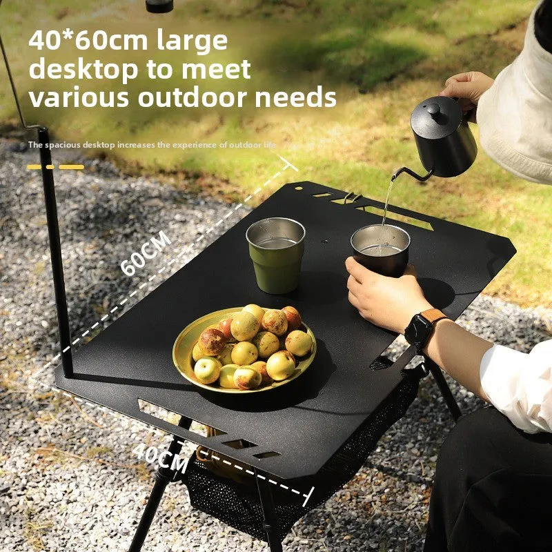 Outdoor ultra-light tactical table foldable portable lifting IGT table lightweight camping equipment ins picnic coffee table table