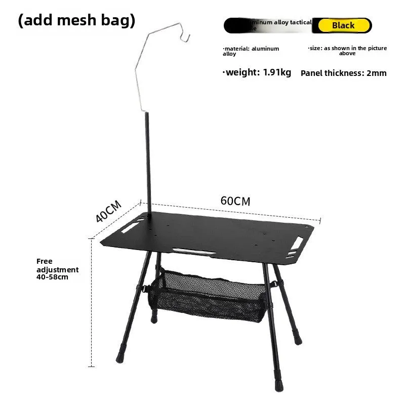 Outdoor ultra-light tactical table foldable portable lifting IGT table lightweight camping equipment ins picnic coffee table table