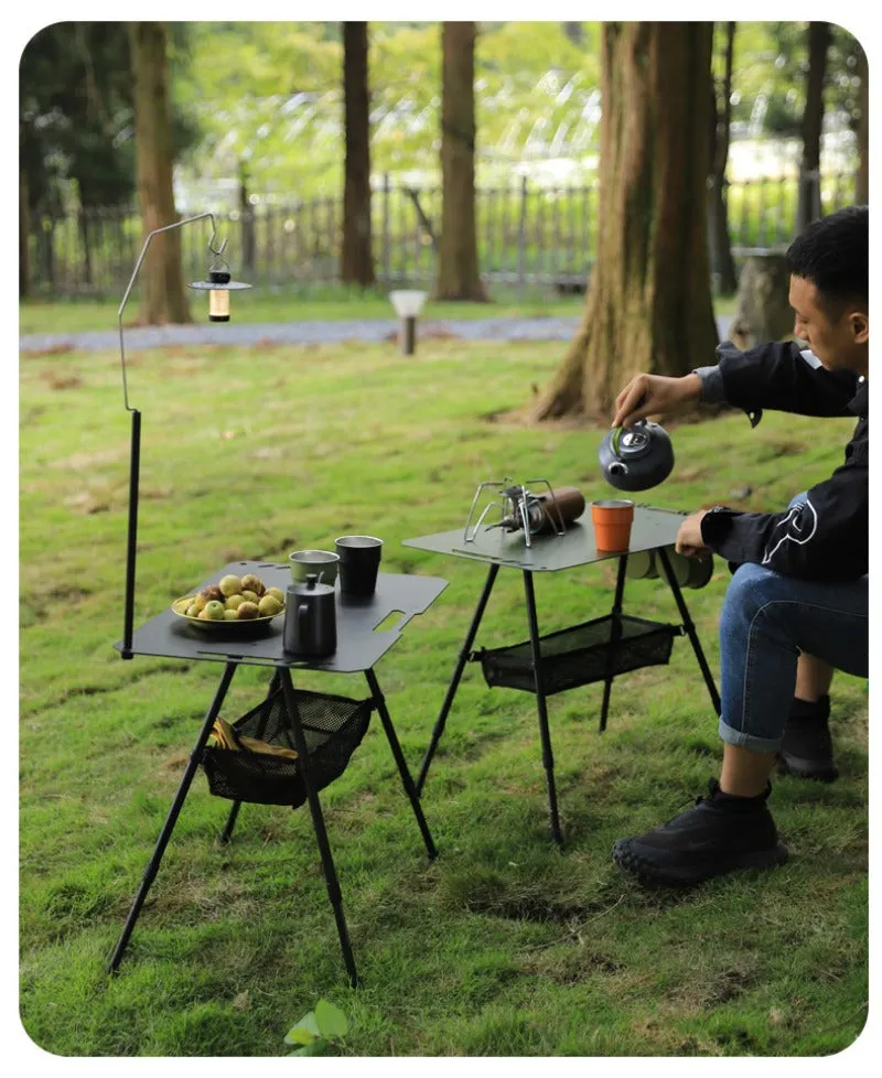 Outdoor ultra-light tactical table foldable portable lifting IGT table lightweight camping equipment ins picnic coffee table table