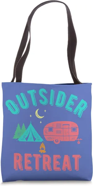 Outsiders Retreats Funny Travelers Camping Camper Fashion Tote Bag