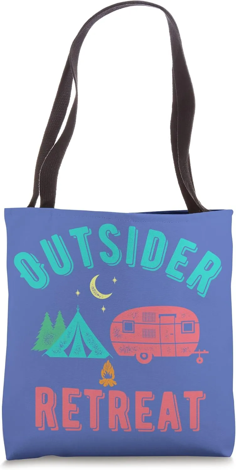 Outsiders Retreats Funny Travelers Camping Camper Fashion Tote Bag