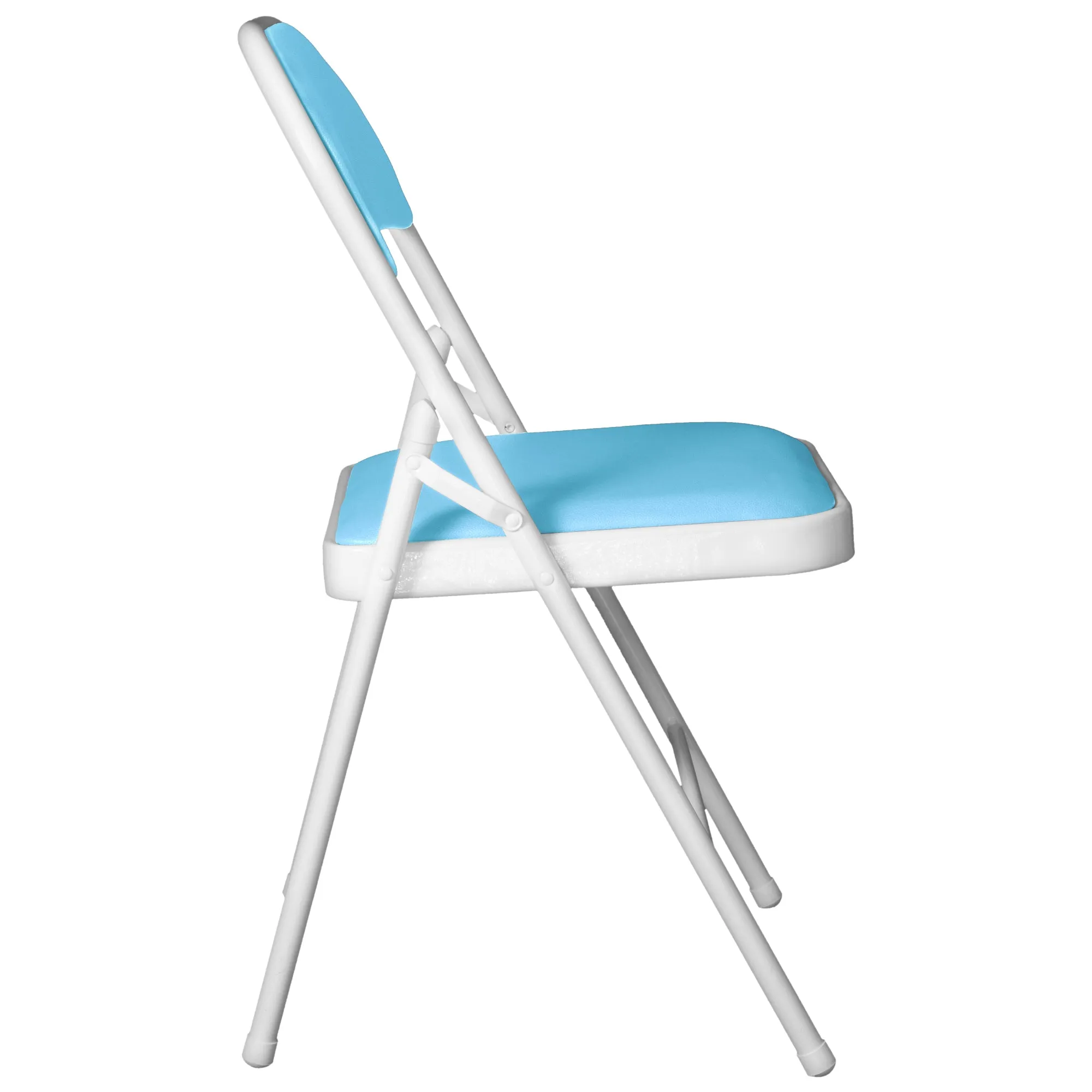 Padded Sky Blue Metal Cafe /Kitchen/ Garden and Outdoor Folding Chair