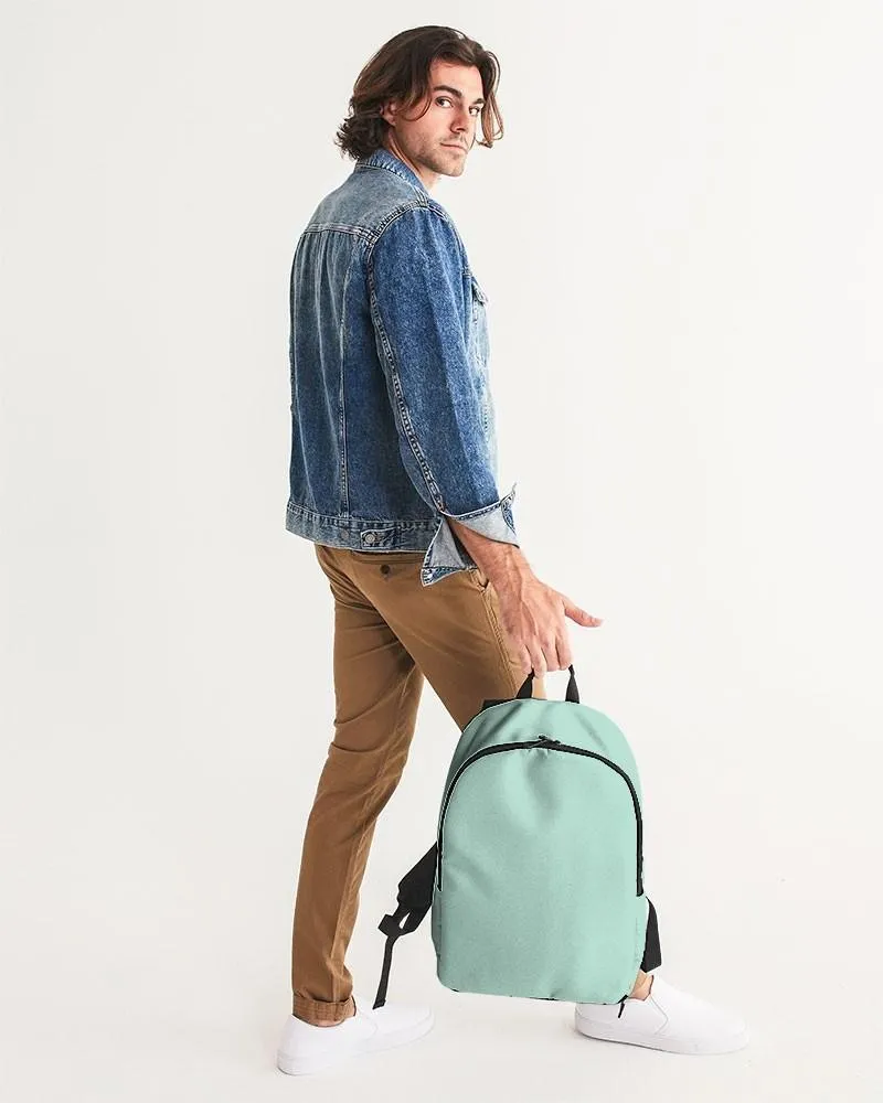Pale Pastel Cool Green Waterproof Backpack | Bright Pale Pastel Cool Green | C30M0Y22K0