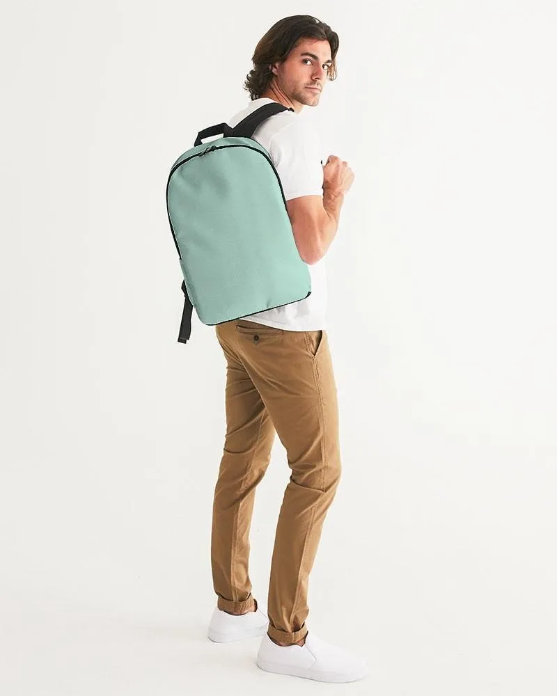 Pale Pastel Cool Green Waterproof Backpack | Bright Pale Pastel Cool Green | C30M0Y22K0
