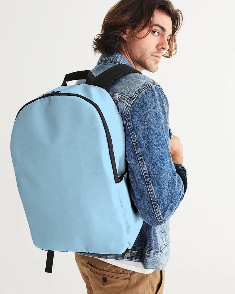 Pale Pastel Cyan Waterproof Backpack | Bright Pale Pastel Cyan | C30M0Y0K0