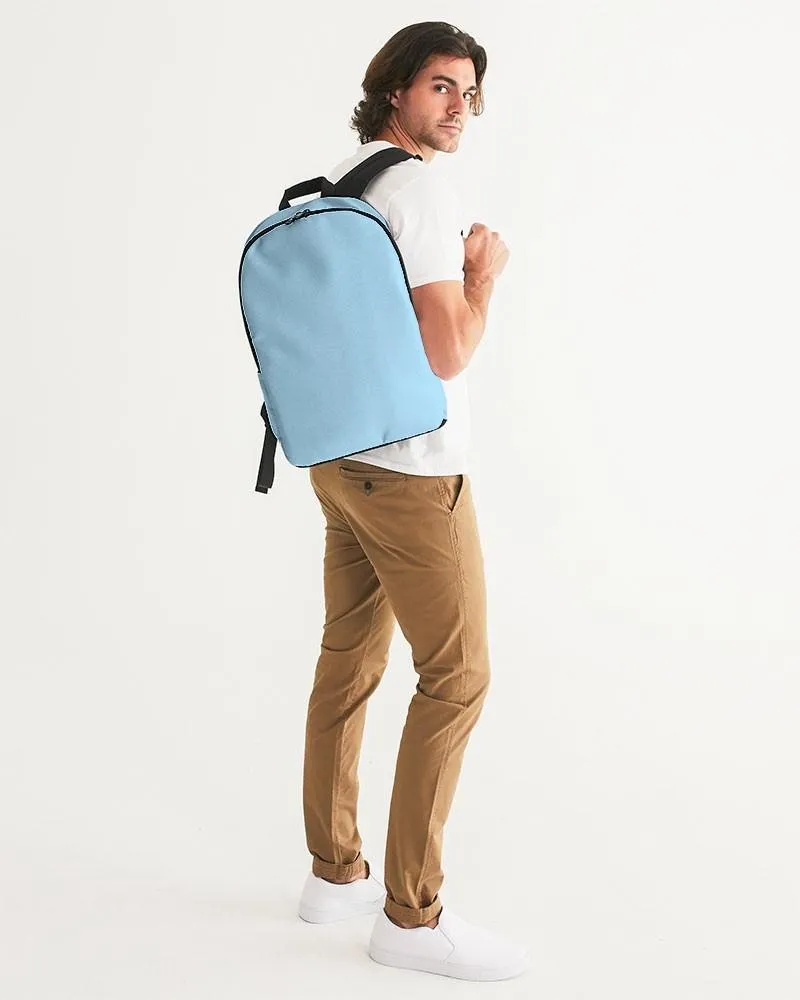 Pale Pastel Cyan Waterproof Backpack | Bright Pale Pastel Cyan | C30M0Y0K0