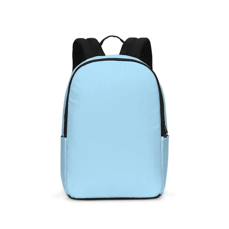 Pale Pastel Cyan Waterproof Backpack | Bright Pale Pastel Cyan | C30M0Y0K0