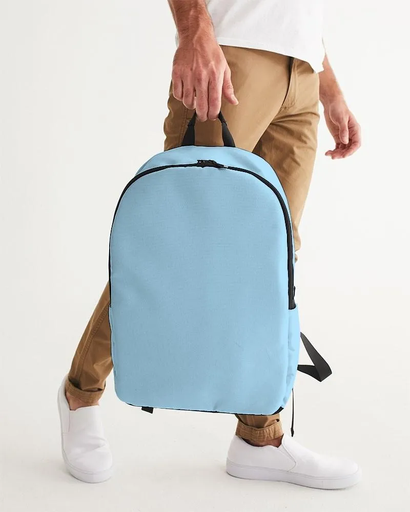 Pale Pastel Cyan Waterproof Backpack | Bright Pale Pastel Cyan | C30M0Y0K0