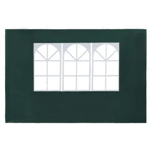 Party Tent Sidewall 2 Pcs Pavilion Canopy Sidewall with Windows PE