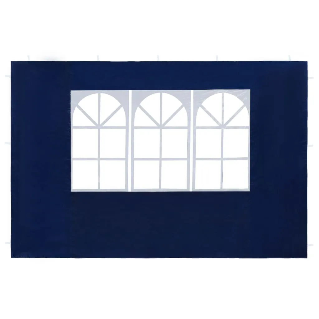 Party Tent Sidewall 2 Pcs Pavilion Canopy Sidewall with Windows PE