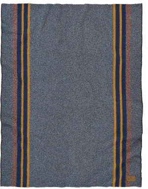 Pendleton Yakima Throw 54" x 66" - Wool Cotton, Lightweight, Soft and Durable Wool Throw for Home and Travel -Lake