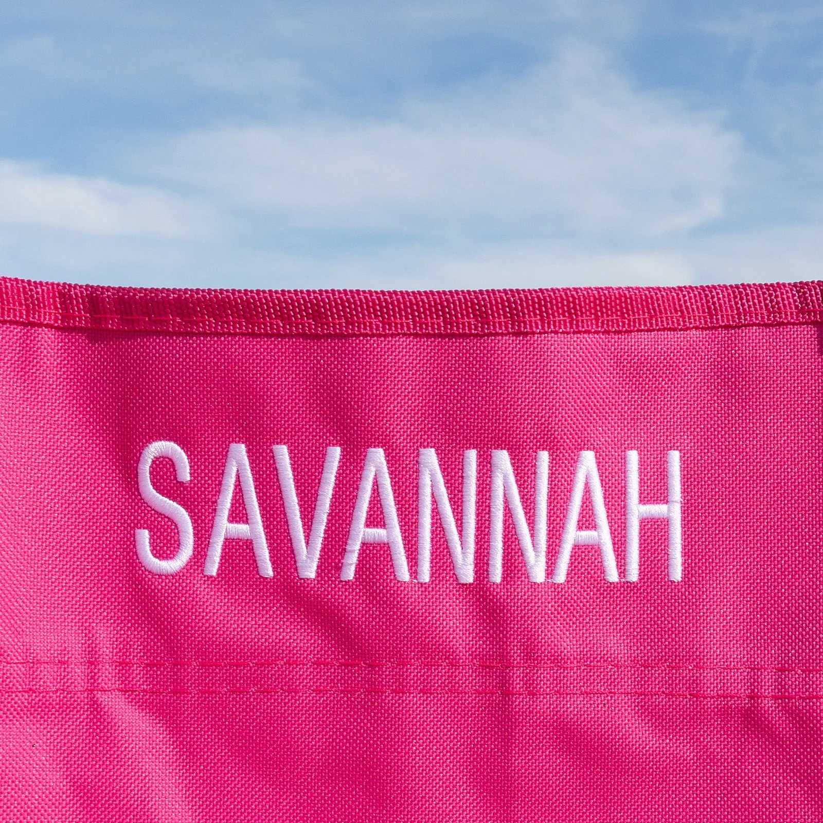 Personalised Kids' Foldable Camping Beach Chair - Pink