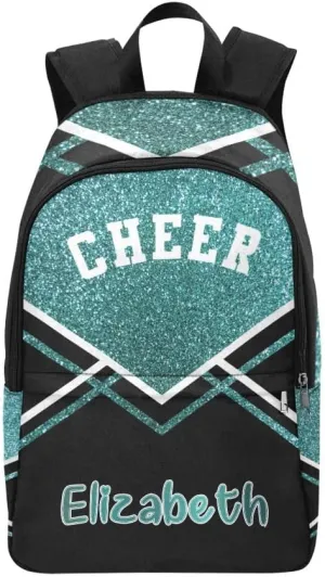 Personalized Cheerleader Print Backpack with Name Custom Travel Daypack Bag for Man Woman Gifts
