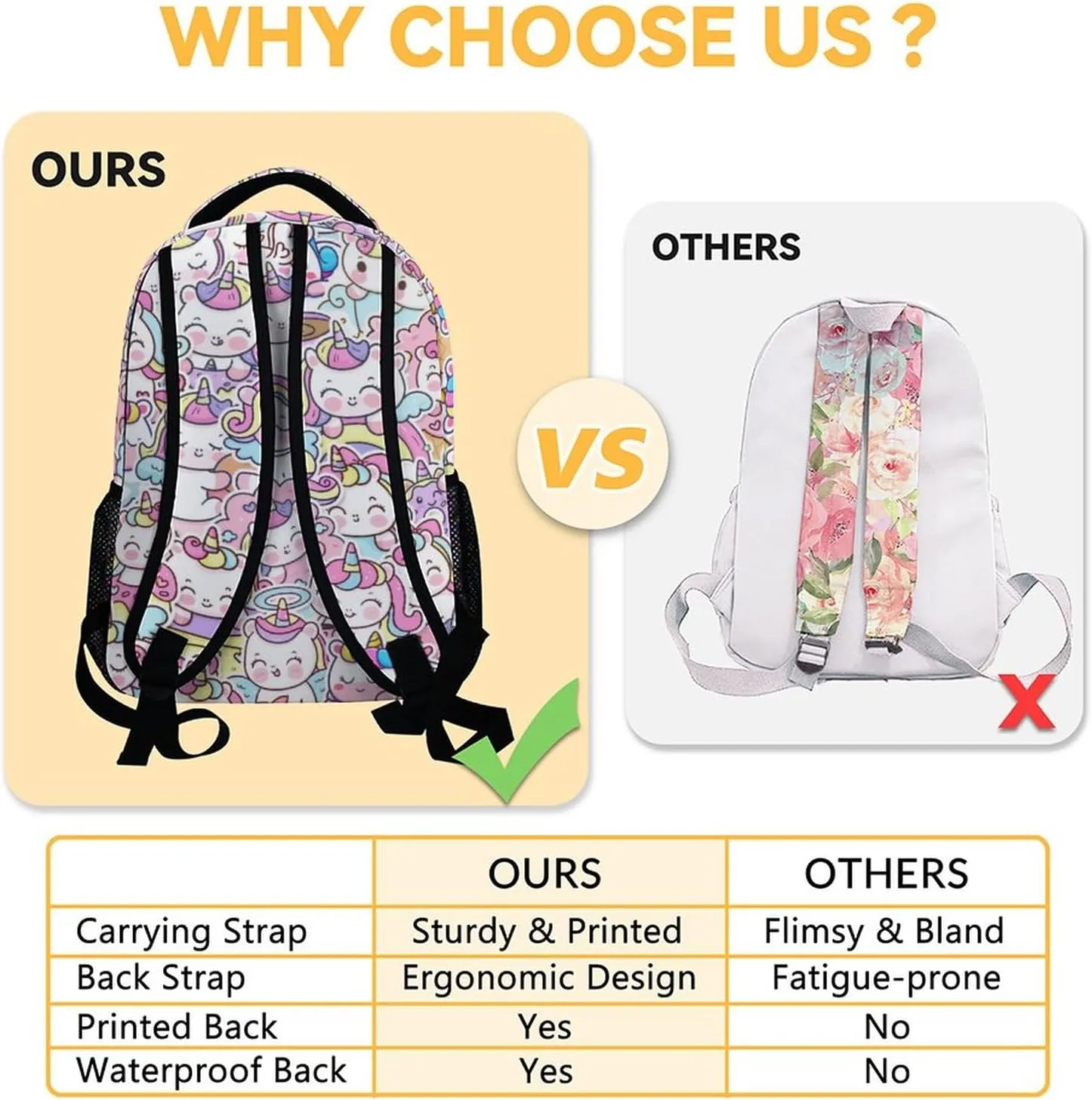 Personalized Unicorn Backpacks for Girls Boys, 16 Inch Cute Backpack for School, Pink, Large Capacity, Durable, Lightweight Bookbag for Kids Travel