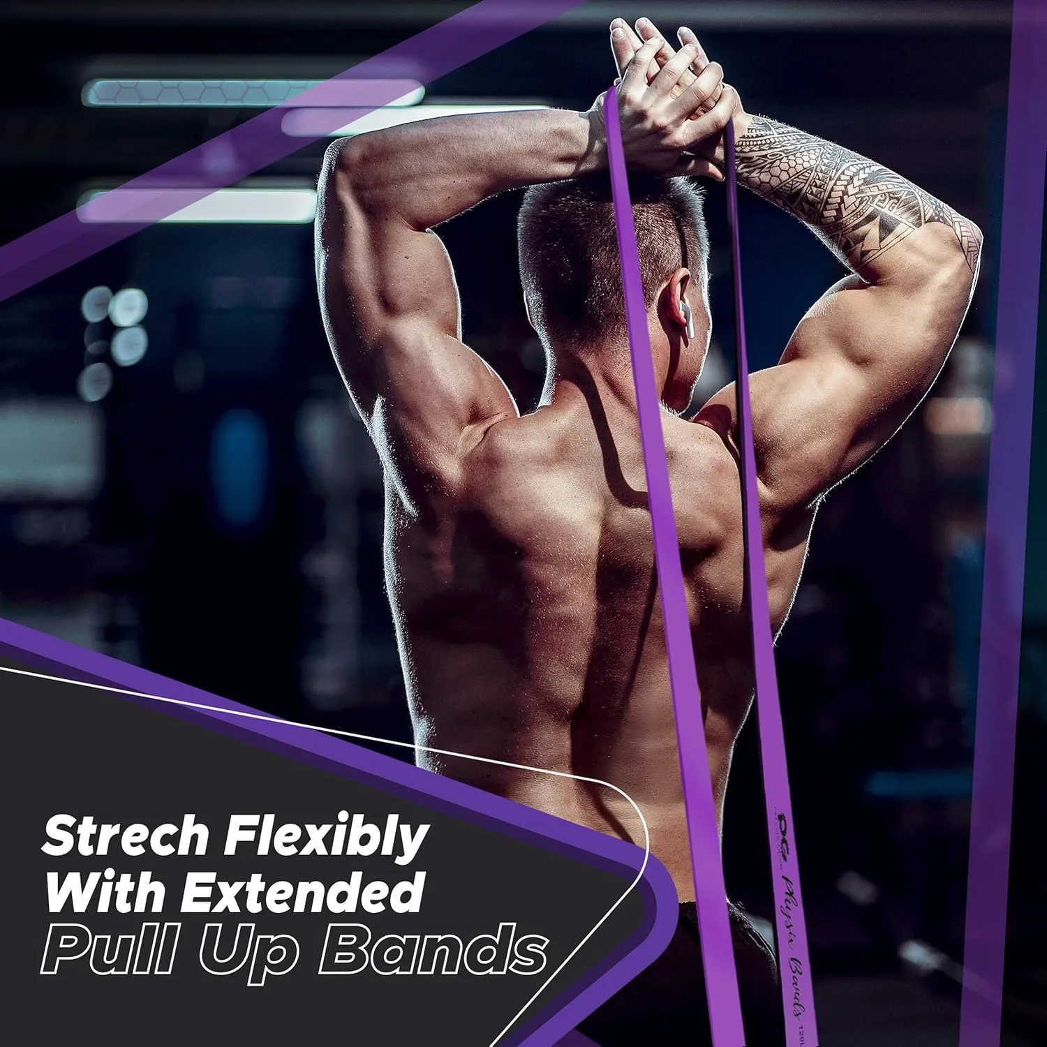 Physix Gear Workout Bands for Pullups Set, Pull Up Resistance Bands Set, Long Bands for Workout and Exercise Bands Pull Ups, Pull Ups Resistance Bands, Calisthenics Resistance Bands, Pullup Bands Set