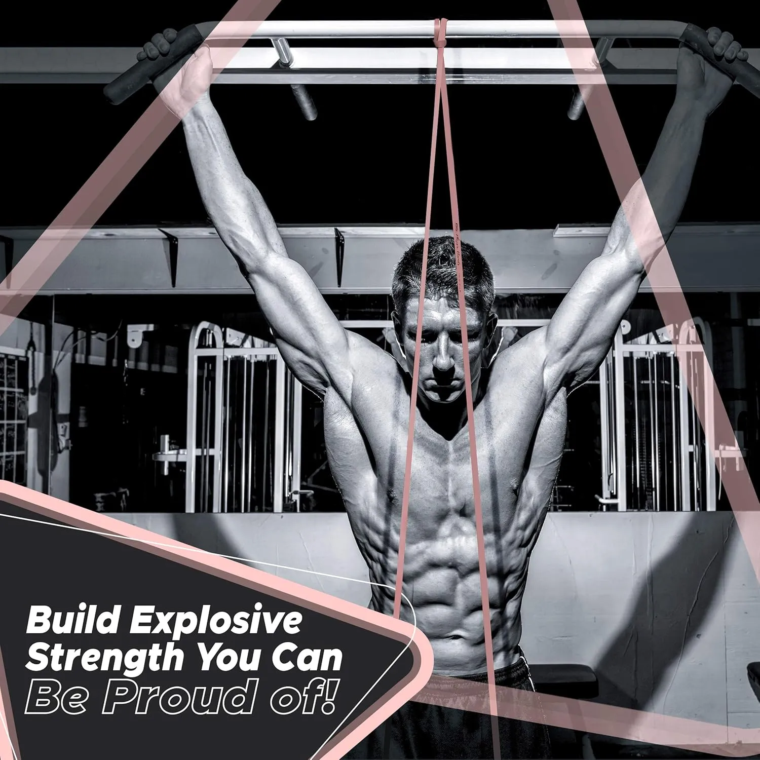 Physix Gear Workout Bands for Pullups Set, Pull Up Resistance Bands Set, Long Bands for Workout and Exercise Bands Pull Ups, Pull Ups Resistance Bands, Calisthenics Resistance Bands, Pullup Bands Set