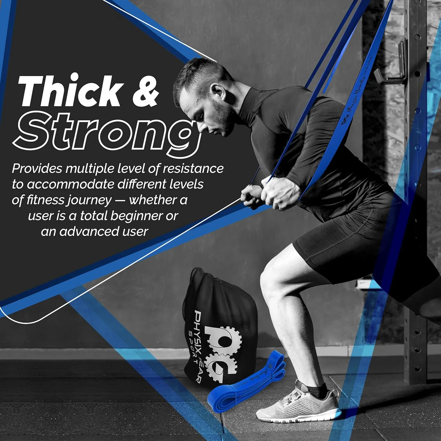 Physix Gear Workout Bands for Pullups Set, Pull Up Resistance Bands Set, Long Bands for Workout and Exercise Bands Pull Ups, Pull Ups Resistance Bands, Calisthenics Resistance Bands, Pullup Bands Set