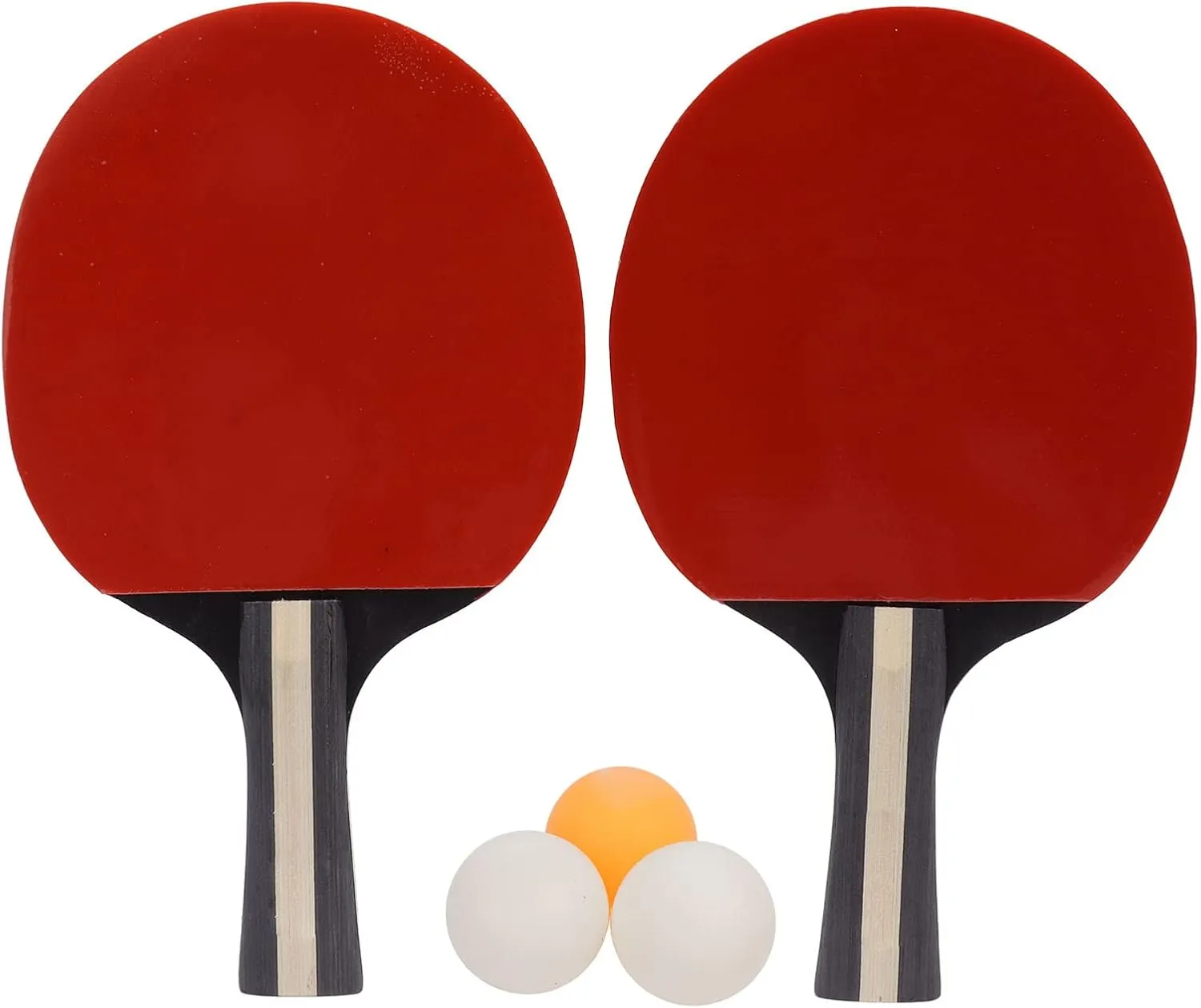 Pilipane Ping Pongs Paddles Set with 2 Ping Pong Paddles & 3 Balls, 2 Player Table Tennis Paddle Kit, Full Ping Pong Starter Kit, Compact Storage Case for All Playing Levels & Ages
