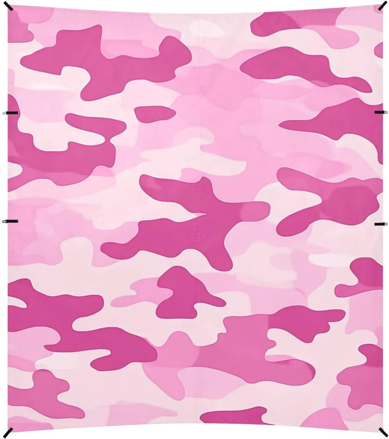 Pink Foldable Beach Canopy UPF50  Lightweight Outdoor Sun Shade with Sand Shovel, Sandbags for Camping, Fishing, Backyard Fun