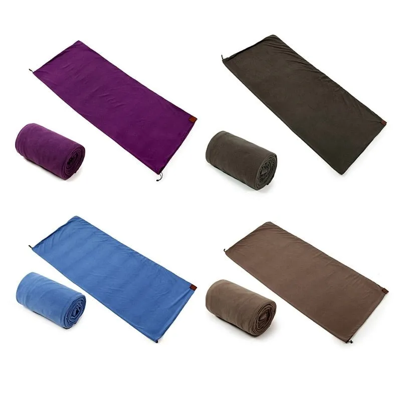 Polar Fleece Lightweight Sleeping Bag for Camping