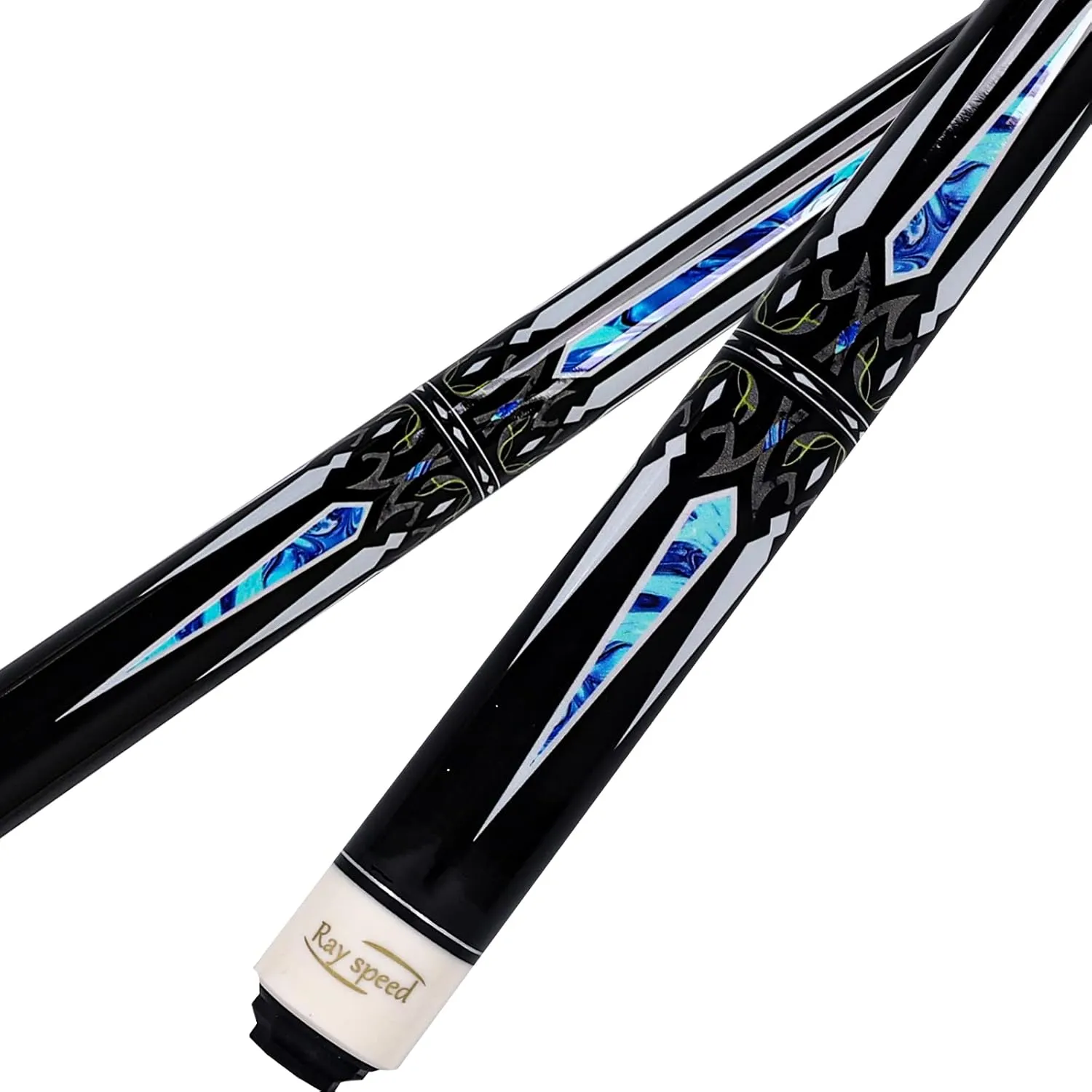 Pool Cue Stick with Hard Case Hardwood Canadian Maple Professional Billiard Pool Stick 58" 2-Pieces 19/20oz Pool Stick Set