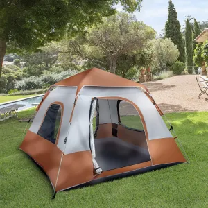 Pop Up Camping Tent 2/3/4 Person, JHRSUUR Lightweight Portable Family Tent with Rainfly – Lightweight Waterproof Windproof Backpacking Easy Setup Outdoor Shelter with Carry Bag