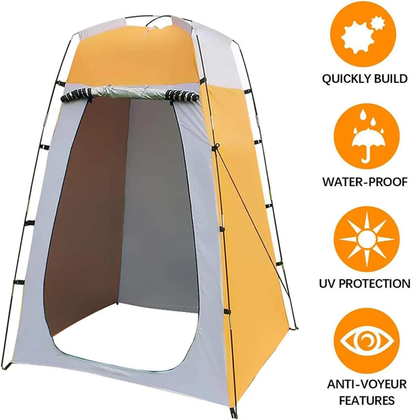 Pop Up Pod Changing Room Privacy Shower Tent, Dressing Room Tent, Waterproof Windproof Outdoor Portable Toilet Stall with Carry Bag, Camping Privacy Shelters for Outdoor Activities, Beach, Hiking