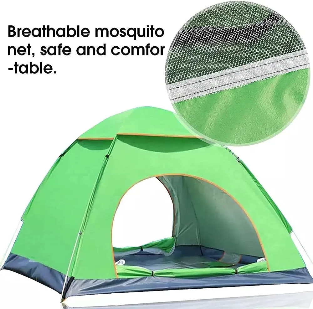 Pop-Up Tents 3-4 Person Orange Lightweight,with Easy Set-Up Portable Dome Tents,for Outdoor Activities,Beach Tent