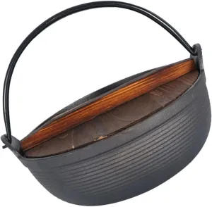 POPETPOP 1set Cast Camping Cookware Lightweight Non-Stick Cooking Boiler for Outdoor Hiking Picnic Tailgating Stockpot Fine Workmanship for Easy Cleaning and Transport
