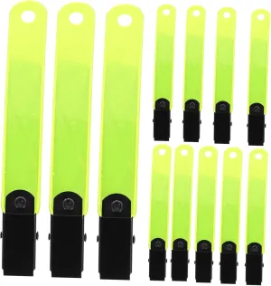 POPETPOP 24Pcs Glow Clips for Hiking Durable Reflective Trail Markers for Enhanced Safety for Archery Night Running and Outdoor Activities High Visibility Accessories