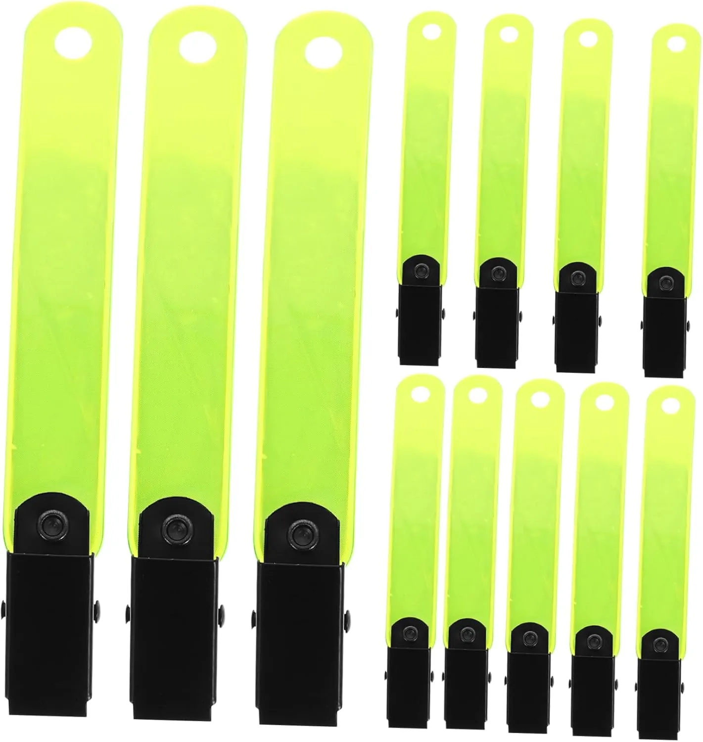 POPETPOP 24Pcs Glow Clips for Hiking Durable Reflective Trail Markers for Enhanced Safety for Archery Night Running and Outdoor Activities High Visibility Accessories