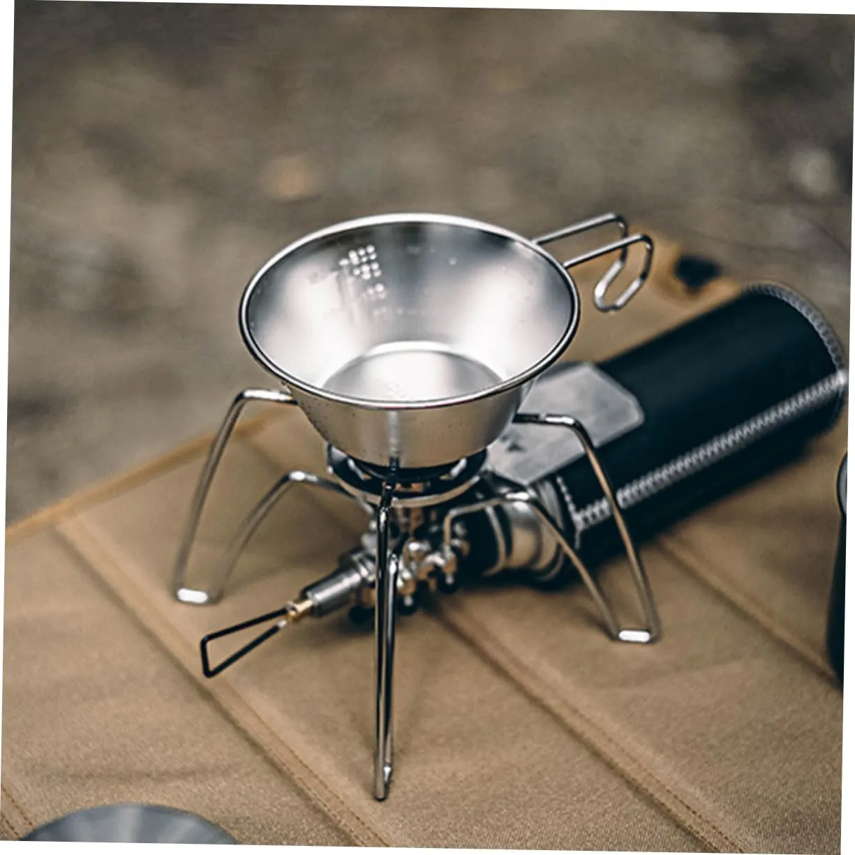 POPETPOP Camping Cookware Steel Bowl Foldable Cups Water Portable Camping Mug Camping Accessories Picnic Supplies