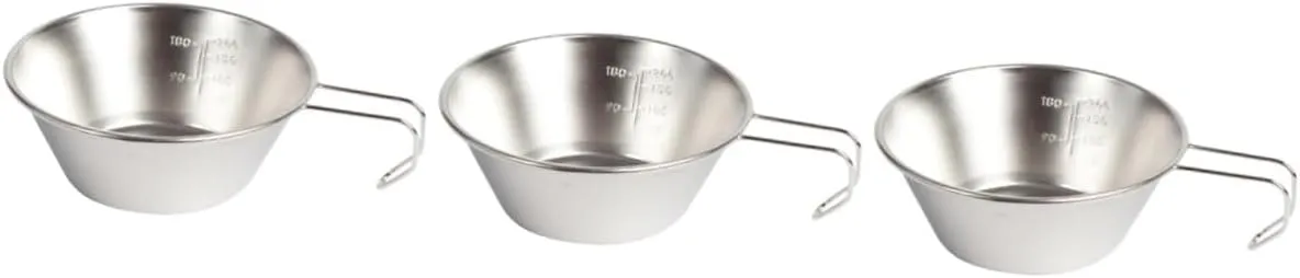 POPETPOP Camping Cookware Steel Bowl Foldable Cups Water Portable Camping Mug Camping Accessories Picnic Supplies