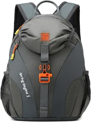 PORRASSO Hiking Backpack 5L Daypack Rucksack Lightweight Waterproof Women Men Backpack for Camping Daily Use Grey
