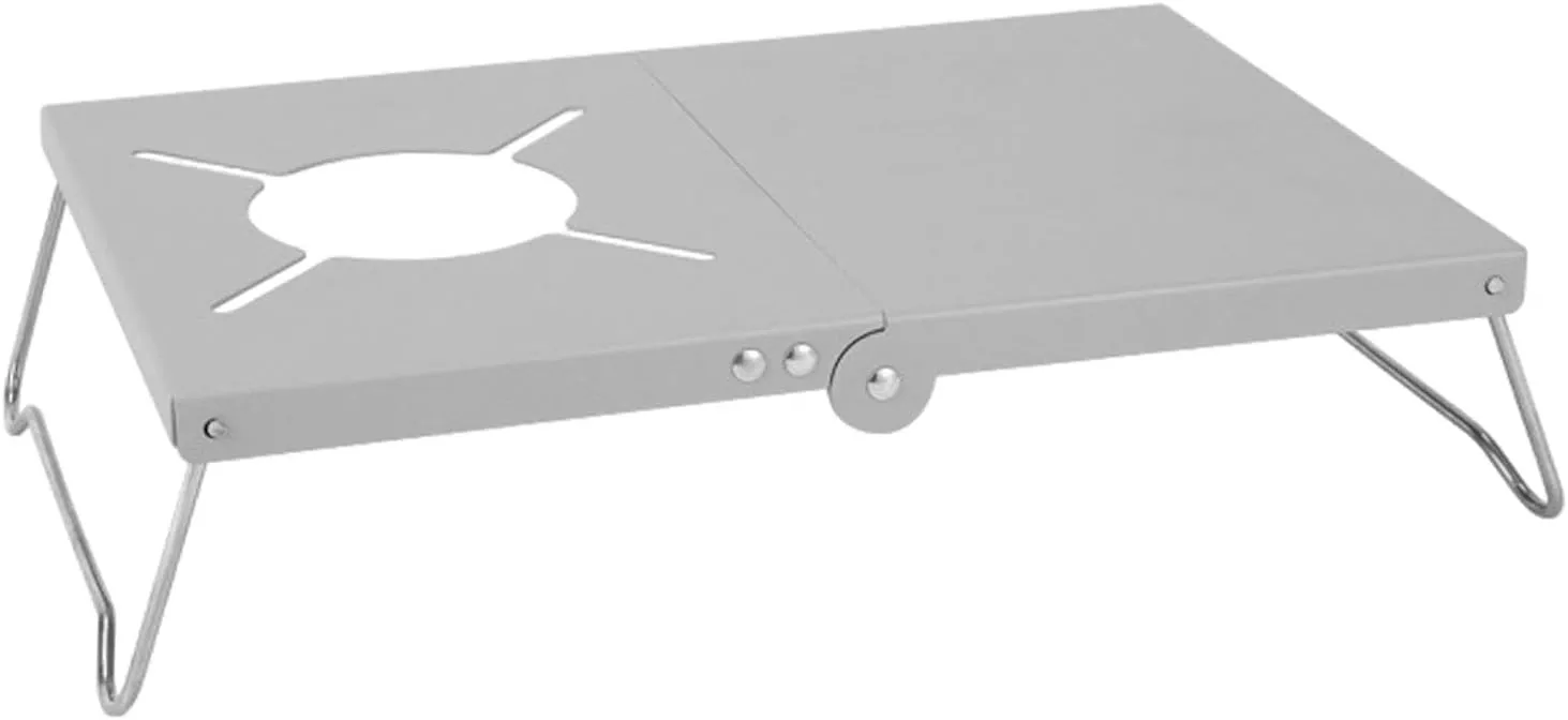 Portable Aluminum Camping Table with Strong Legs for Outdoor Activities, Silver White