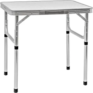 Portable Aluminum Folding Picnic Table with Carry Handle Lightweight and Foldable for Camping and Outdoor Activities