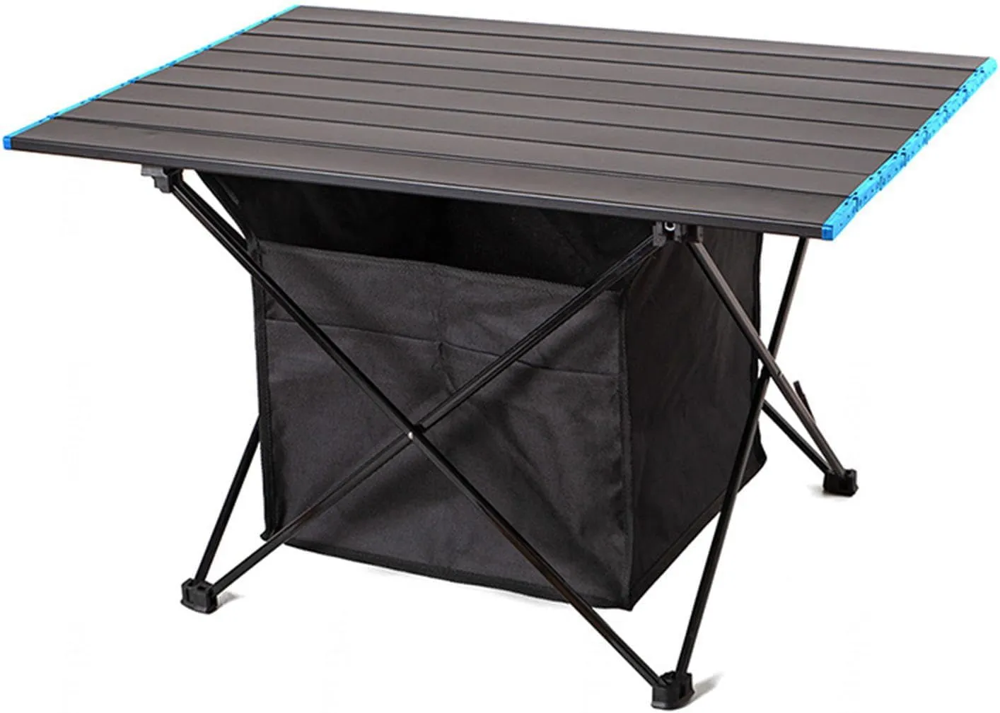 Portable Aluminum Outdoor Camping Table Folding Camping Table with Carrying Bag Outdoor Indoor BBQ Dining Table for Camp, Hiking, Beach, BBQ, Kitchen,M