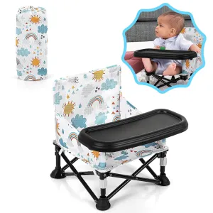 Portable Baby Chair Baby Booster Seat, Toddler Camping Chair(Sun)