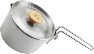 Portable Camping Cooking Pot Compact Outdoor Kettle for Hiking Backpacking and Picnics Multi Functional Noodle Pot Easy to Clean Lightweight Design