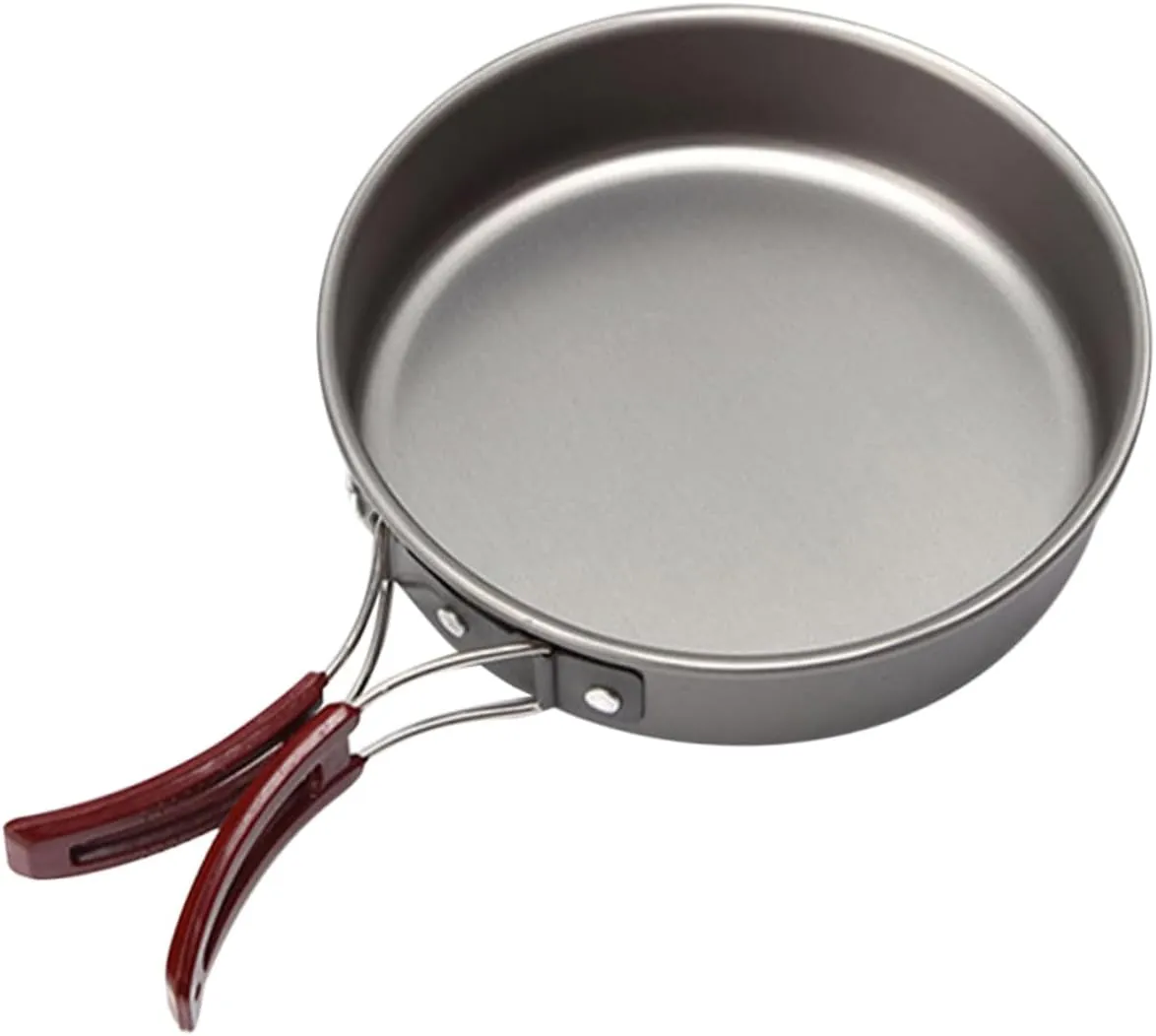 Portable Camping Skillet Aluminum Alloy Non-stick Egg Pan Professional Outdoor Cookware Set