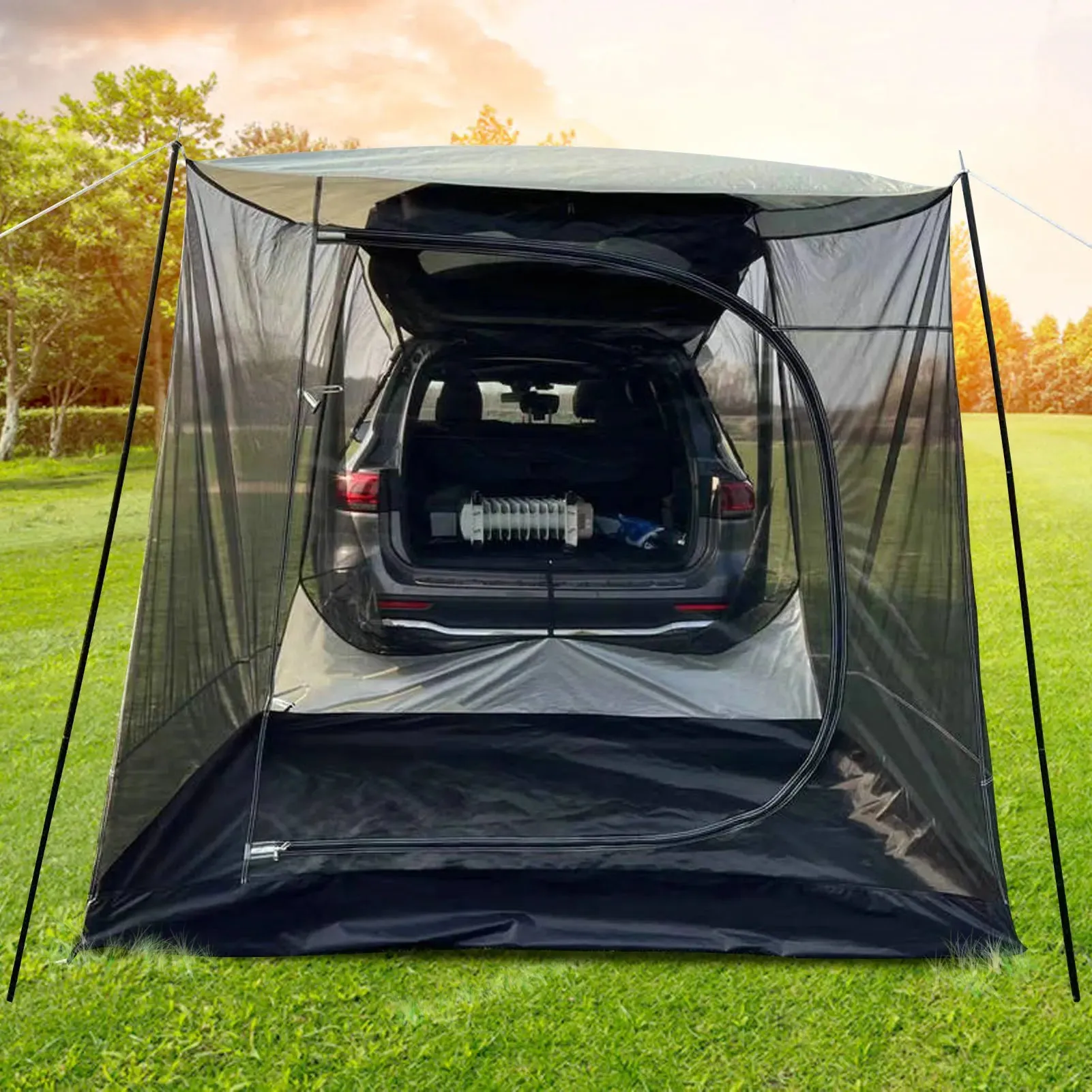 Portable Car Tent Universal Camping Sun Shade