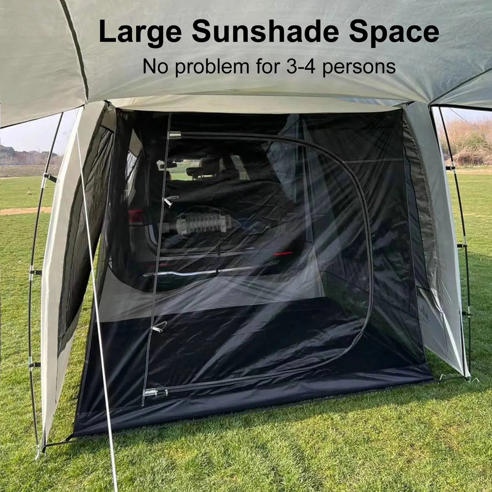 Portable Car Tent Universal Camping Sun Shade