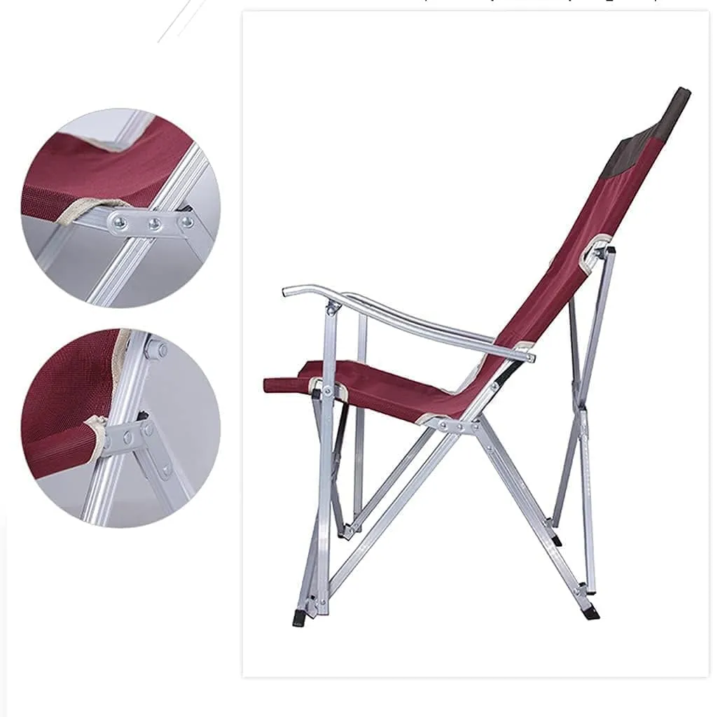 Portable Folding Chair Camping Chair Outdoor Chair Portable Folding Chairs for Relax Camping Fishing Backrest Stool Aluminum Alloy Leisure Beach Chair Foldable Chair Folding Camping Chair