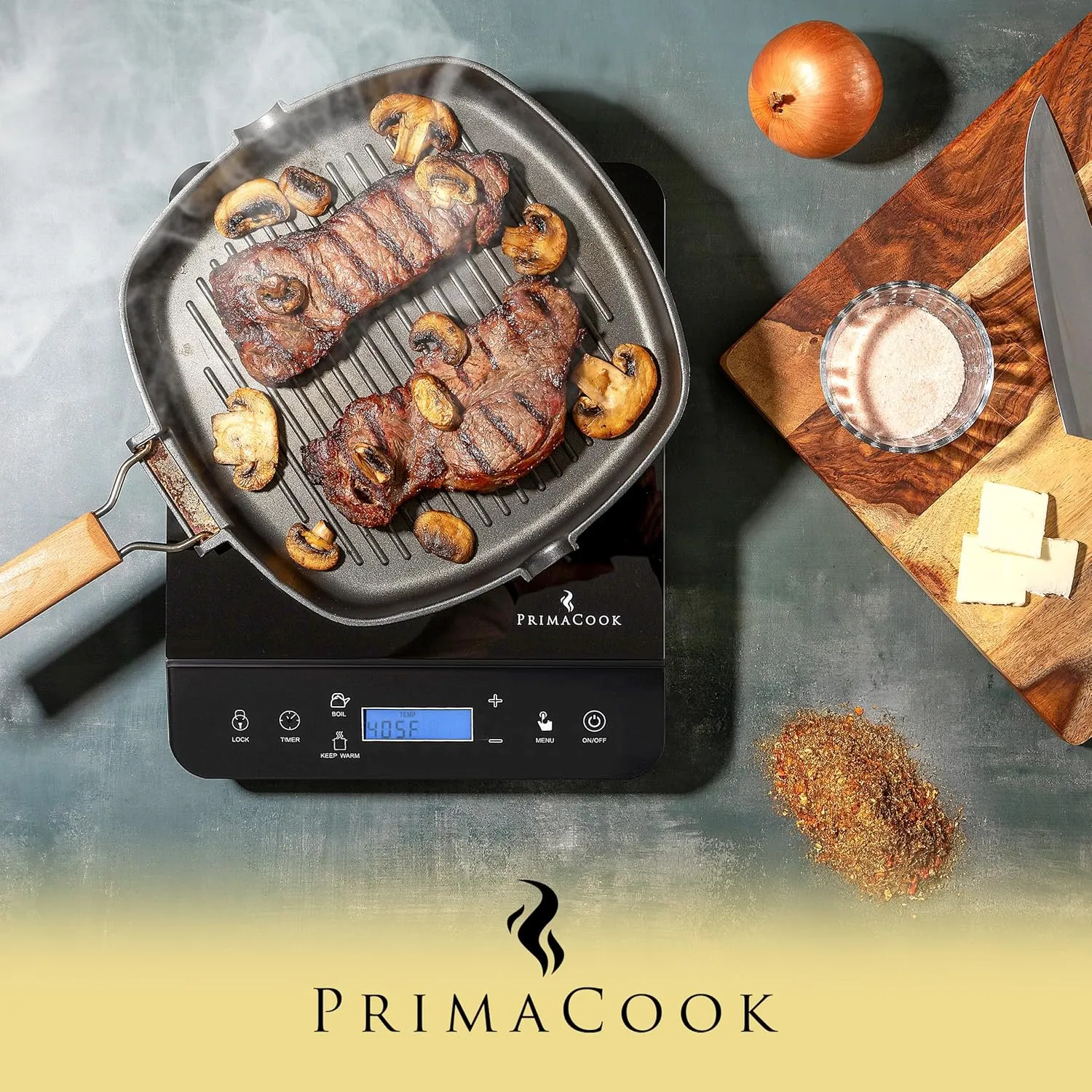 Portable Induction Cooktop - Single Burner Induction Hot Plate - Safe, Fast Heating for Gourmet Cooking - Sleek Design with Touch Controls - Energy Efficient Home Food Preparation (Black)