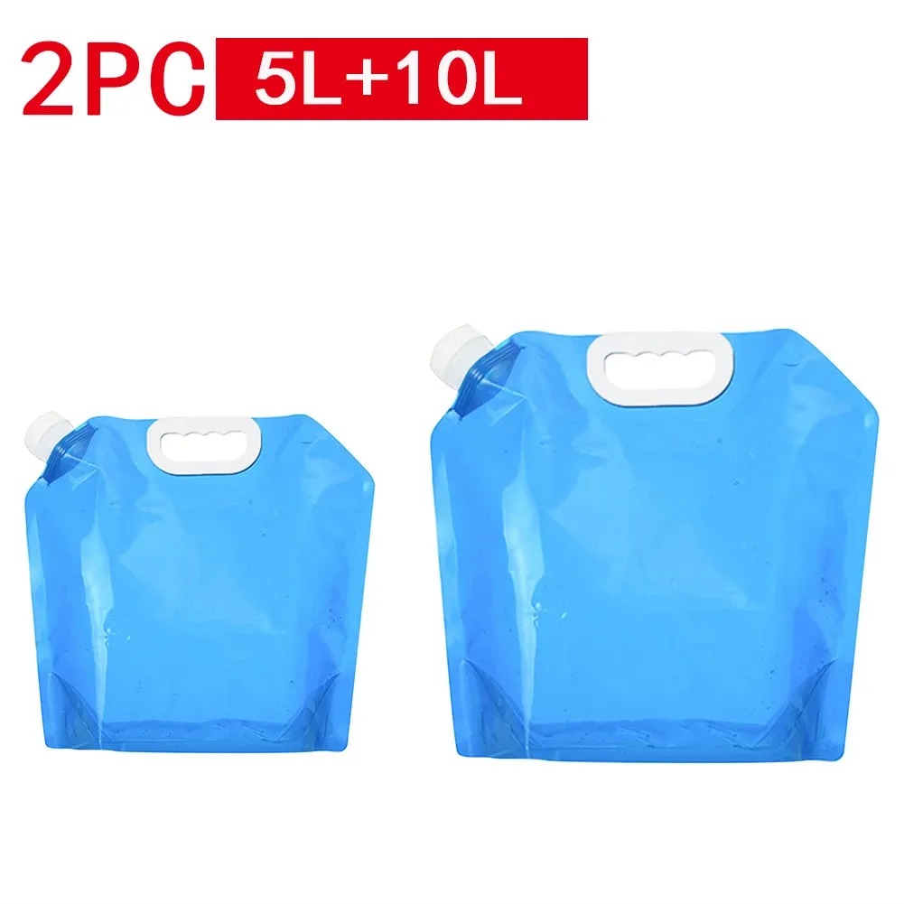 Portable Outdoor Foldable Collapsible Water Bags for Camping, Hiking, Picnic, BBQ